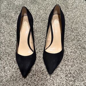 Vince Camuto Black Suede Heels